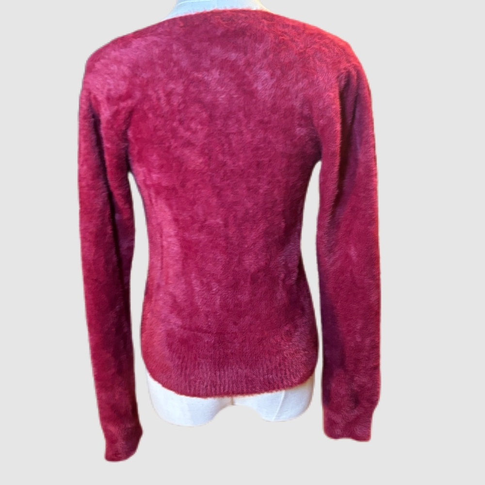 ASTR The Label Wine Fuzzy Crop Sweater, Medium, Like New Condition - Picture 6 of 14